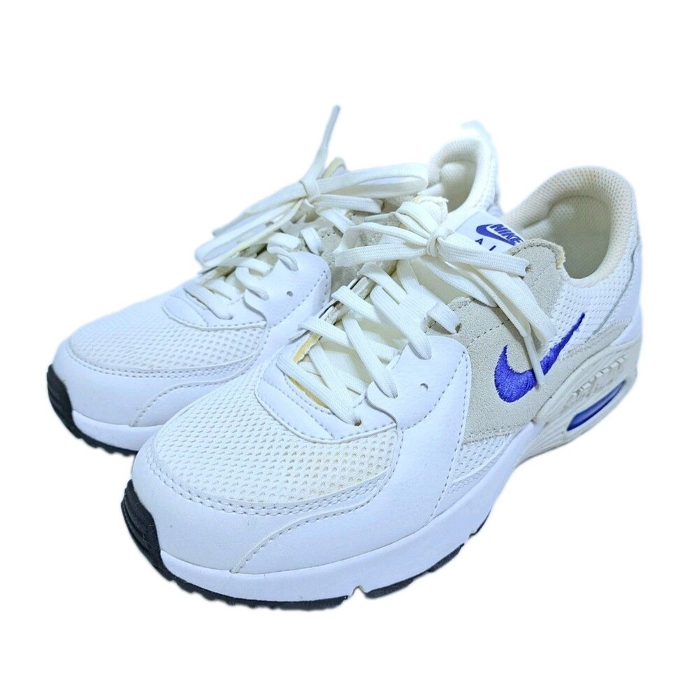 Nike Women's Size 7 Air Max Excee, White Lapis Blue Summit Sneakers Gym Run